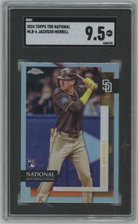 2024 Topps The National Jackson Merrill RC SGC 9.5 MINT+