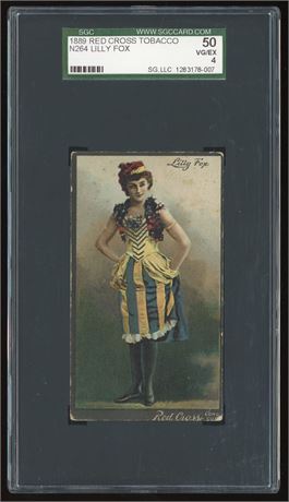 1889 N264 Red Cross Lilly Fox SGC 4 VGEX Pop 2 Highest
