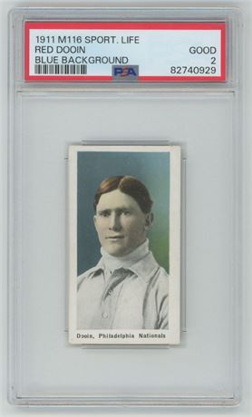 1911 M116 Sport Life Red Dooin Blue Background PSA 2 GOOD