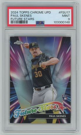 2024 Topps Chrome Update Future Stars Paul Skenes RC PSA 9 MINT