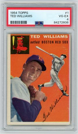 1954 Topps #1 Ted Williams PSA 4 VGEX