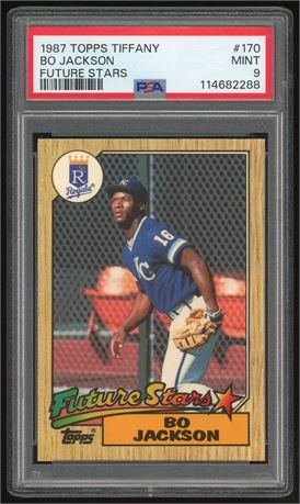 1987 Topps Tiffany #170 Bo Jackson RC Future Stars PSA 9 MINT