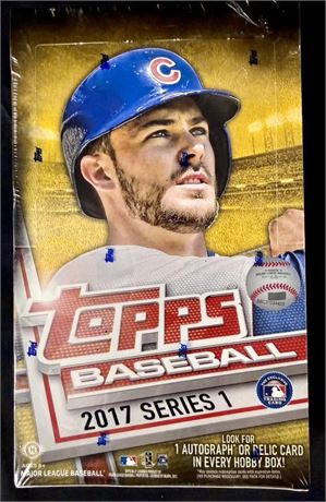 2017 Topps Baseball Series 1 Sealed Hobby Box