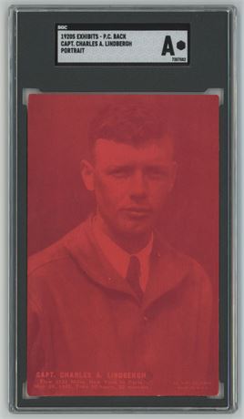 1920's Exhibits - P.C. Back Capt. Charles A. Lindbergh SGC A