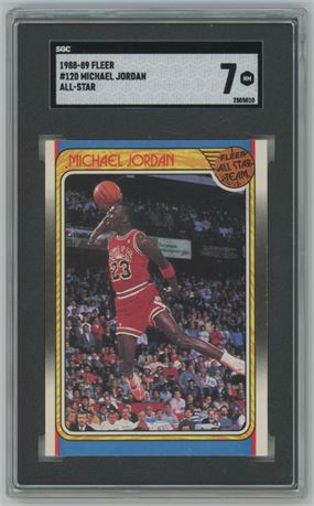 1988-89 Fleer #120 Michael Jordan All-Star SGC 7 NM