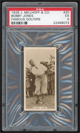 1928 J Millhoff Famous Golfers Bobby Jones PSA 5 EX