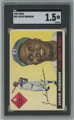 1955 Topps #50 Jackie Robinson SGC 1.5 FAIR