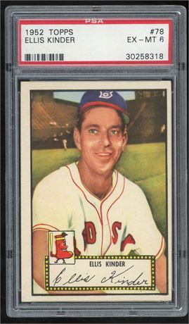 1952 Topps #78 Ellis Kinder PSA 6 EXMT