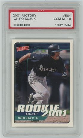 2001 Victory #564 Ichiro Suzuki RC PSA 10 GEM MINT
