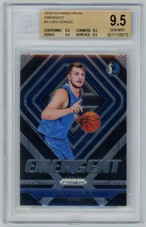 2018 Panini Prizm Emergent #3 Luka Doncic RC BGS 9.5 GEM MINT