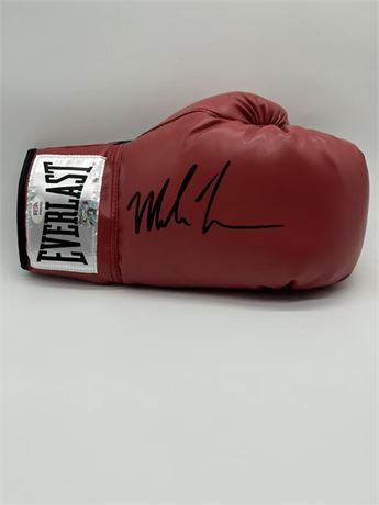 Mike Tyson Red Everlast Right-Handed Autographed Boxing Glove w/ PSA COA