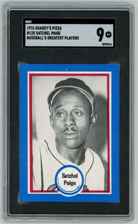 1976 Shakey's Pizza #125 Satchel Paige Baseball Greatest Players SGC 9 MINT