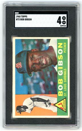 1960 Topps #73 Bob Gibson SGC 4 VGEX