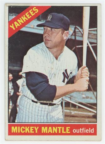 1966 Topps #50 Mickey Mantle Low Grade