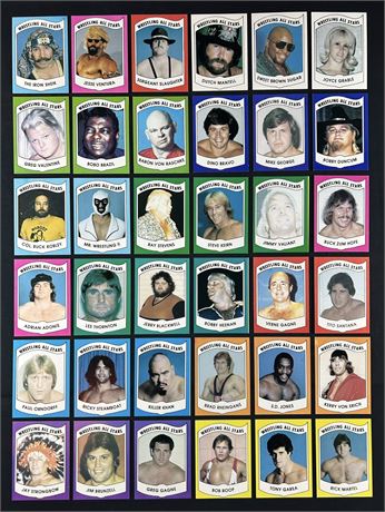 1983 Wrestling All Stars Series B Complete Set (1-36) NM-MT! w/ 13 HOF RCs