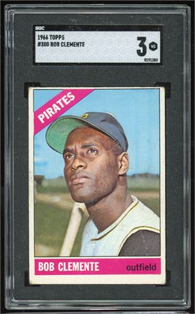 1966 Topps #300 Roberto Clemente SGC 3 VG