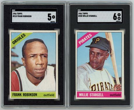 1966 Topps SGC EX to EXMT Graded Lot (2) w/ Stargell & Frank Robinson