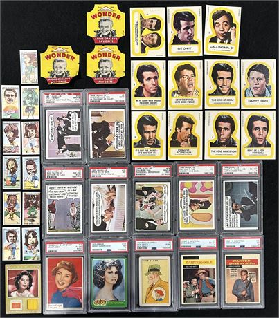 TV/Film and Pop Culture Lot w/ Ava Gardner Patch $ 12 PSA Graded Cards