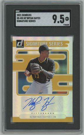 2021 Donruss Ke'Bryan Hayes Signature Series SGC 9.5 MINT+