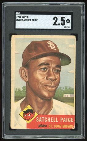 1953 Topps #220 Satchel Paige SGC 2.5 GOOD+