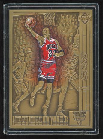 1991 Upper Deck #44 Highland Mint Bronze Michael Jordan Colorized