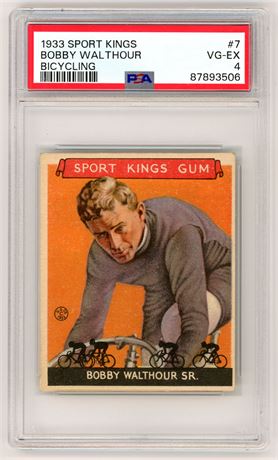 1933 Sports Kings #7 Bobby Walthour Bicycling PSA 4 VGEX
