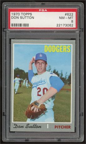 1970 Topps #622 Don Sutton PSA 8 NMMT