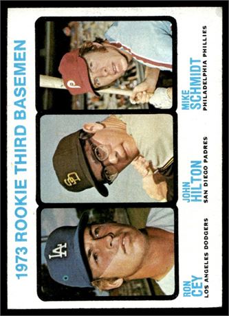 1973 Topps #615 Mike Schmidt RC Hi# EX (Stained) Nice Centering
