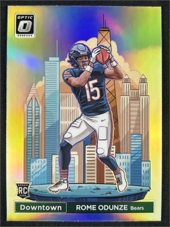 2024 Donruss Optic #15 Rome Odunze RC Downtown!