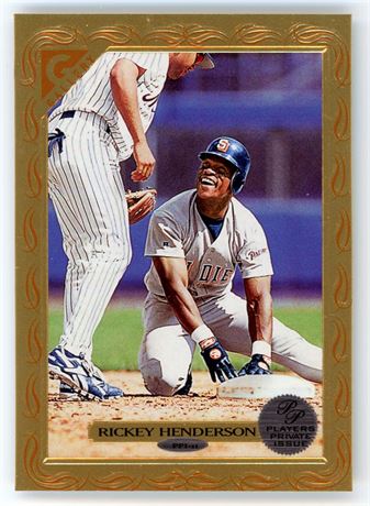 1997 Topps Gallery Rickey Henderson Player's Private Issue 1/250 Issued
