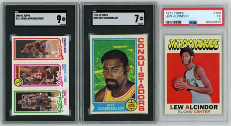1971-1980 Topps Basketball PSA/SGC Graded Lot (3)