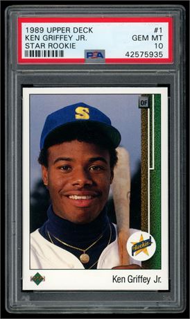 1989 Upper Deck #1 Ken Griffey Jr RC PSA 10 GEM MINT