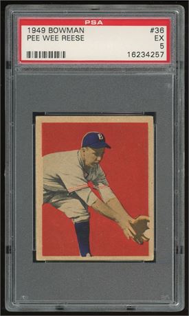 1949 Bowman #36 Pee Wee Reese PSA 5 EX