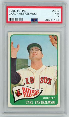 1965 Topps #385 Carl Yastrzemski PSA 7 NM