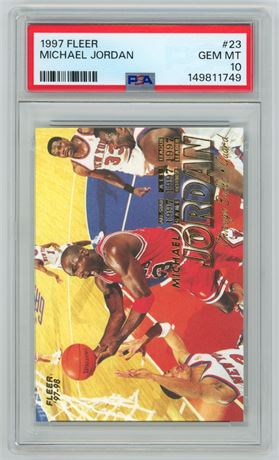 1997 Fleer #23 Michael Jordan PSA 10 GEM MINT