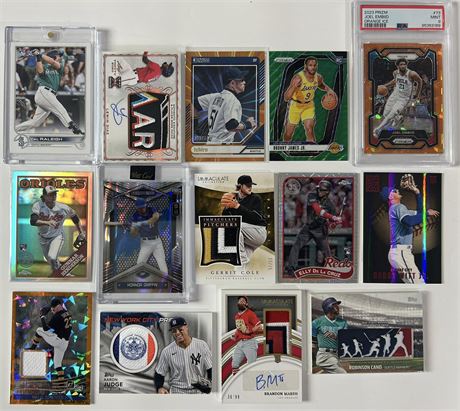 2018-2024 Multi-Sport Stars Lot (14) w/ Judge, Skenes, and Witt Jr (READ)