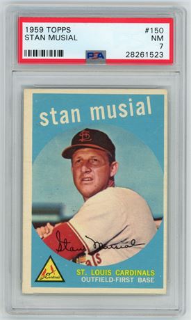 1959 Topps #150 Stan Musial PSA 7 NM
