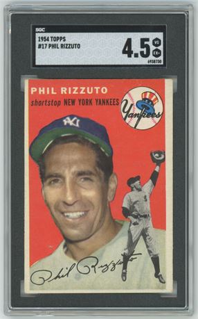 1954 Topps #17 Phil Rizzuto SGC 4.5 VGEX+