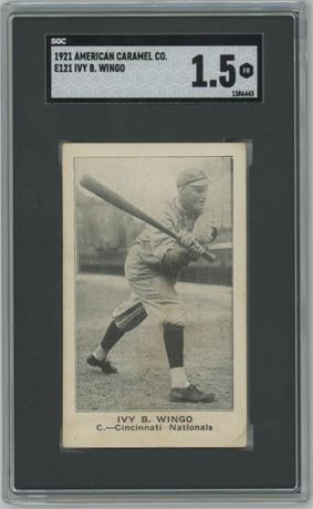 1921 American Caramel Co. E121 Ivy B. Wingo SGC 1.5 FAIR