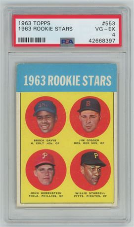 1963 Topps #553 Willie Stargell RC Hi # PSA 4 VGEX