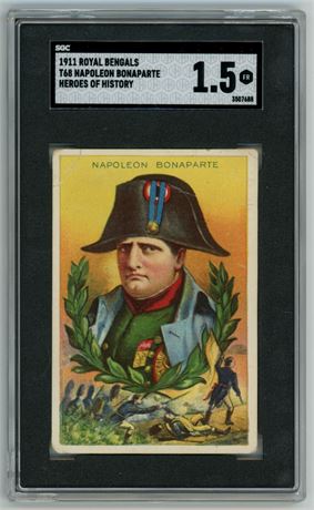 1911 T68 Royal Bengals Napoleon Bonaparte Heroes Of History SGC 1.5 FAIR