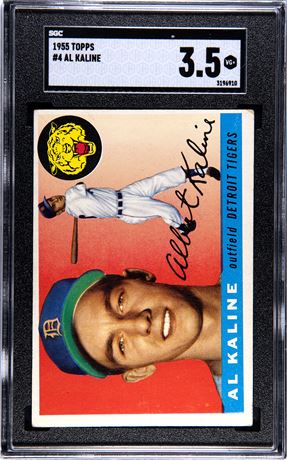 1955 Topps #4 Al Kaline SGC 3.5 VG+