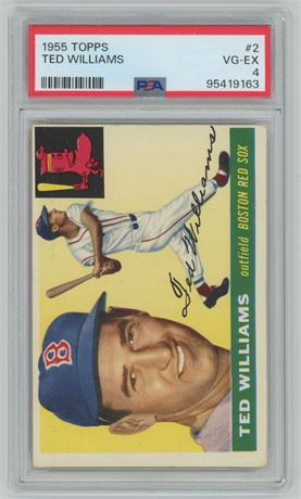1955 Topps #2 Ted Williams PSA 4 VGEX