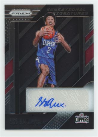 2018-19 Prizm Sensational Signatures Shai Gilgeous-Alexander RC Auto
