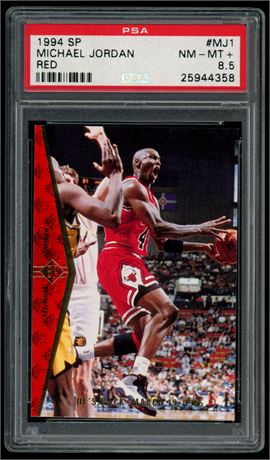 1994 SP #MJ1 Michael Jordan Red PSA 8.5 NMMT+