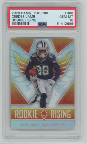 2020 Panini Phoenix CeeDee Lamb Rookie Rising PSA 10 GEM MINT
