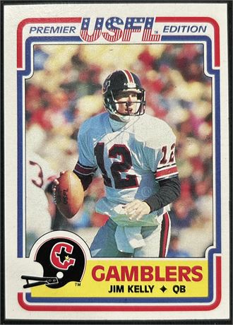 1984 Topps USFL #36 Jim Kelly RC EX-EXMT