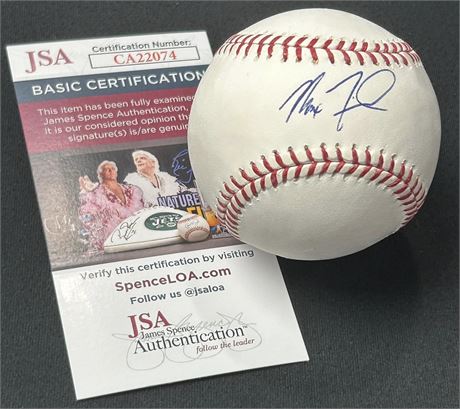 Max Fried Autographed Official Major League Baseball JSA