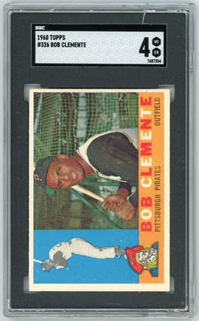 1960 Topps #326 Roberto Clemente SGC 4 VGEX READ