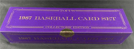1987 Topps Tiffany Factory Complete Sealed Set (1-792)